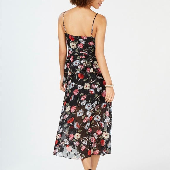 Embellished floral print midi dress - Picture 4 of 4